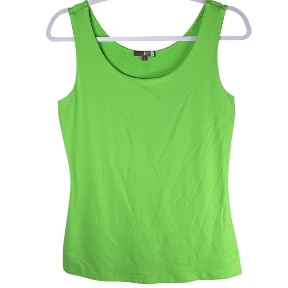 Judy P women’s size small green Claudette Scoop neck UPF 50 Tank Top